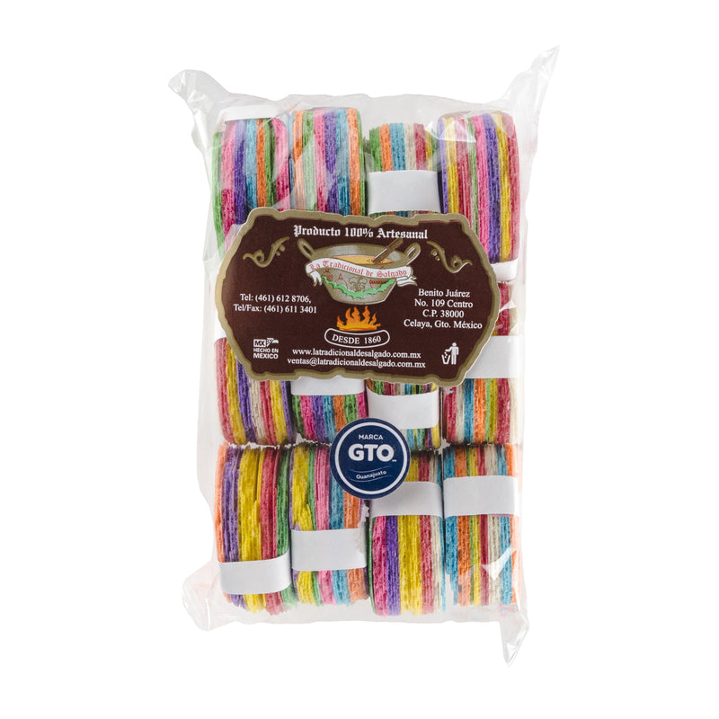 Paquete de Mini Obleas de Colores 12 Piezas