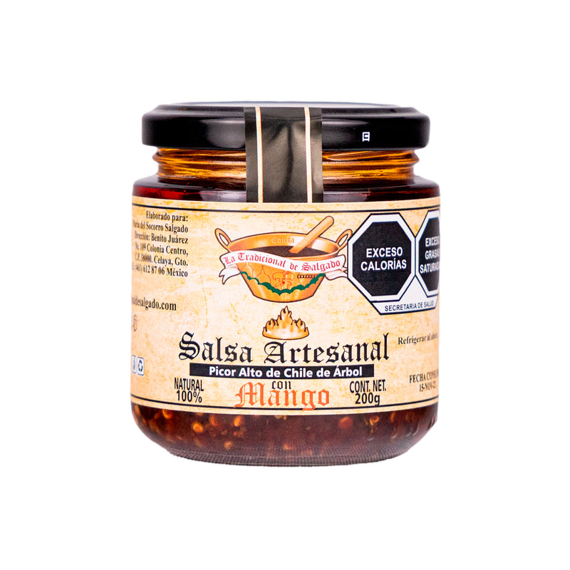 Salsa Artesanal de Chile de Árbol con Mango