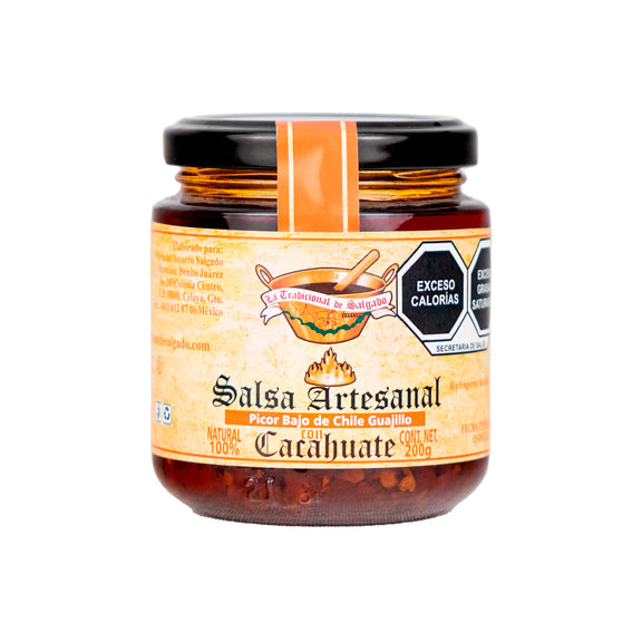 Salsa Artesanal de Chile Guajillo con Cacachuate