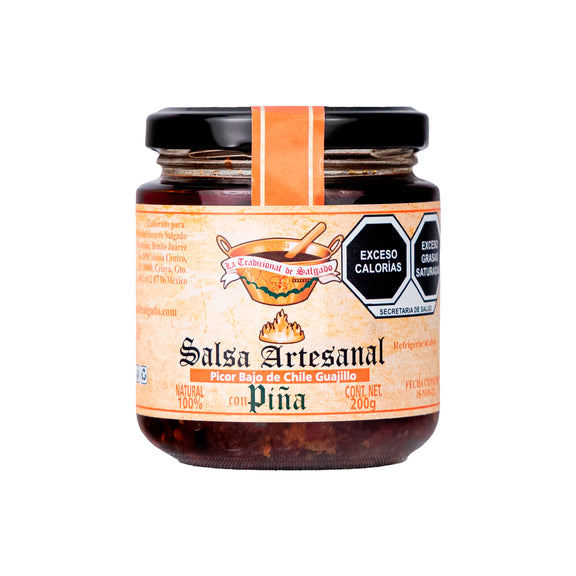 Salsa Artesanal de Chile Guajillo con Piña